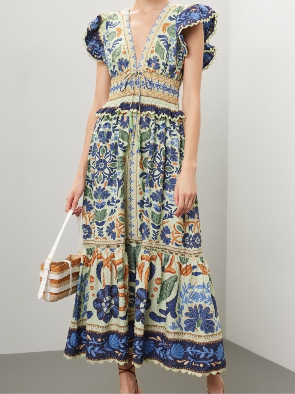FARM Rio STUNNING Ocean Tapestry Maxi Dress